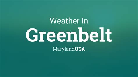 Greenbelt md weather 10 day. Things To Know About Greenbelt md weather 10 day. 